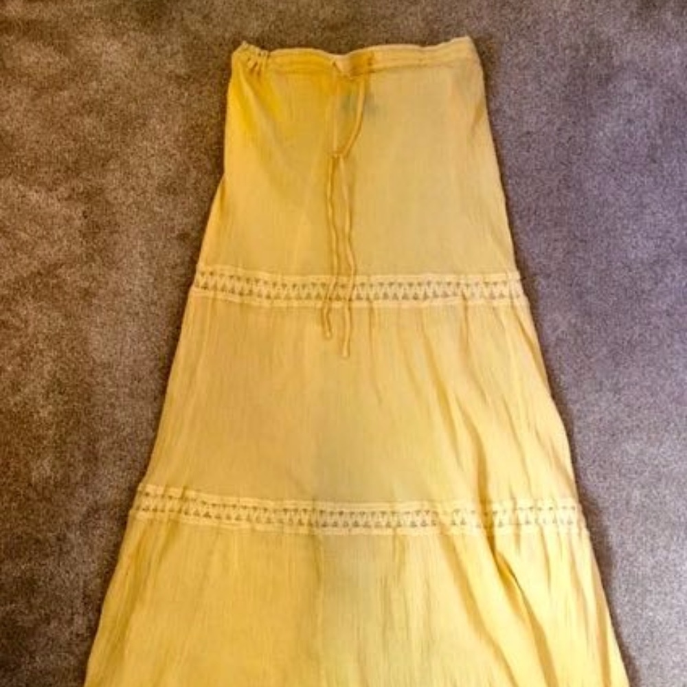 Raja Full Length Yellow Skirt